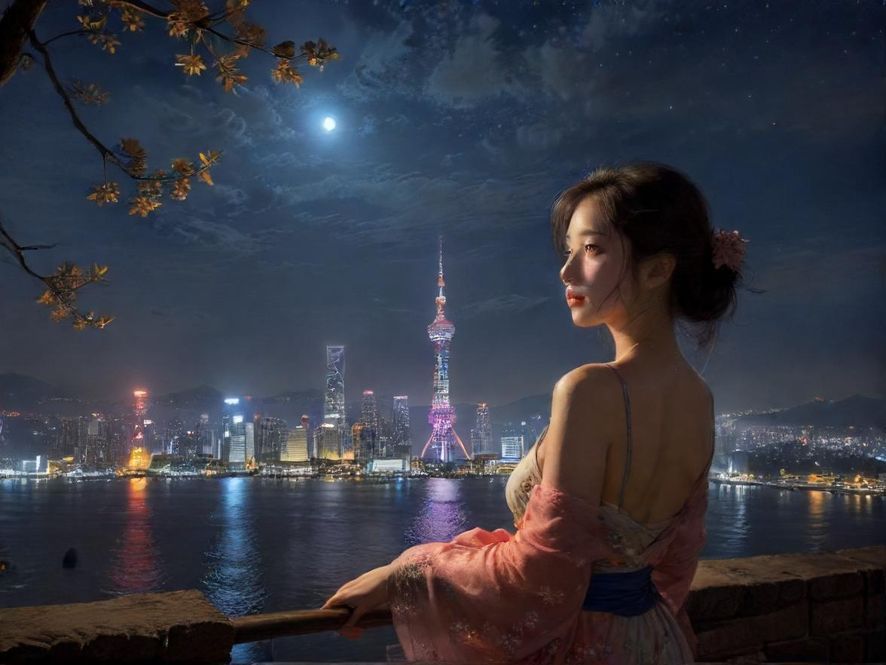 广州桑拿会所夜景外观