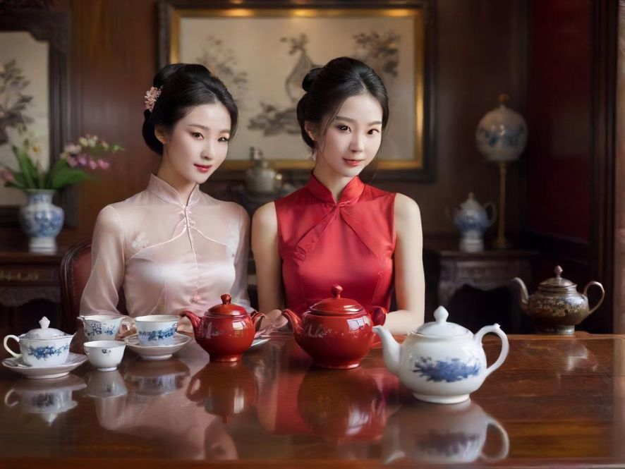 雅致茶室一角