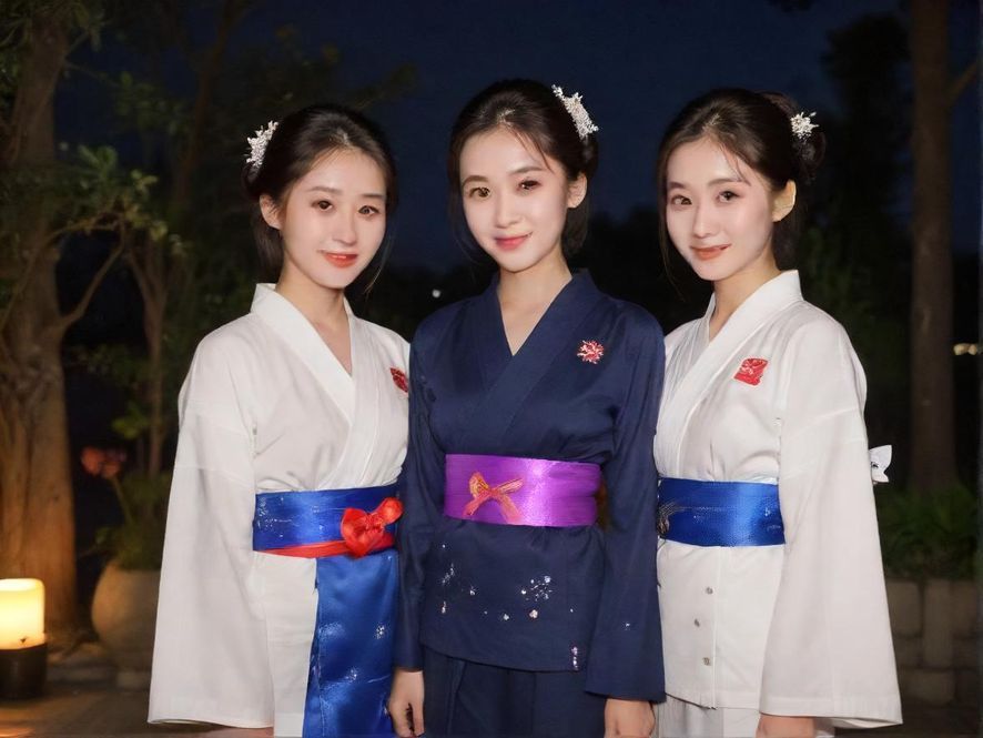 双飞00后夜场小姐姐甜美笑容场景