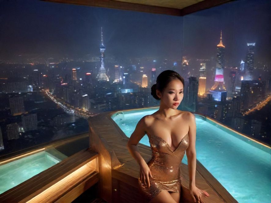 广州夜场桑拿会所夜景