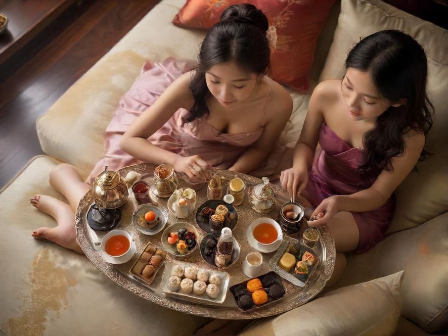 广东犬马之家提供的精致茶点与饮品，优雅摆盘尽显品味