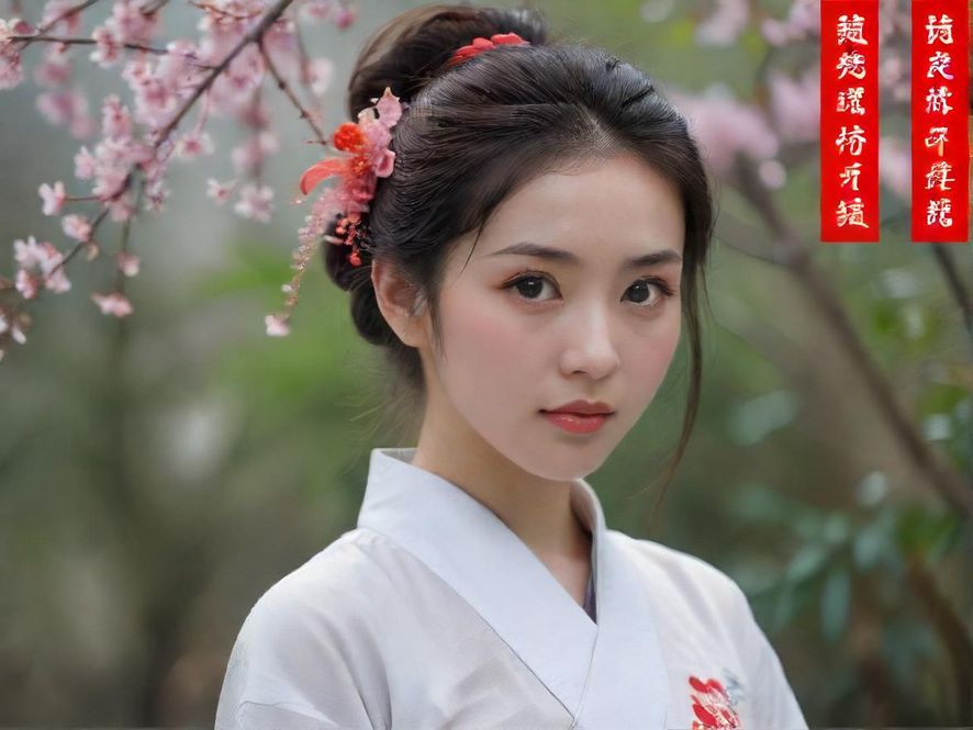 一位优雅女性侧面特写,在温暖柔和光线下的私人艺术空间里享受片刻宁静