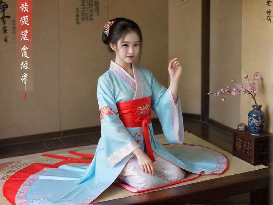 一位广州女性在温暖灯光的工作室里，专注而细致地制作手工艺品。