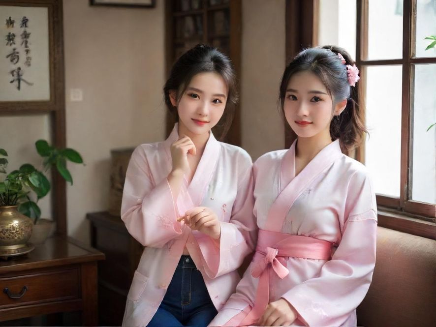 一位穿着居家休闲服饰的女性,优雅地背对着镜头,正在宽敞明亮的客厅中为客人准备饮品,营造出一种温馨体贴的居家服务场景。