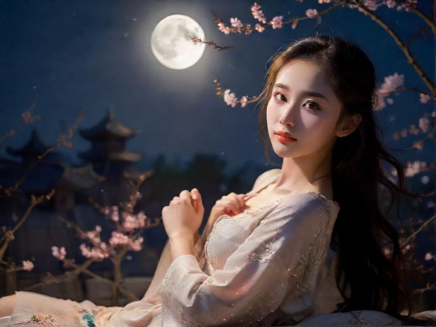 一个少女在窗边凝望夜景,仿佛在思索生活的意义,等待着一份独有的连接。