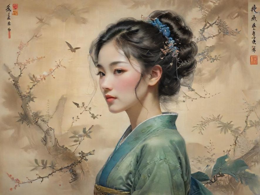 两位优雅的女性在温馨雅致的私密茶室中，轻声交谈，享受品茶时光