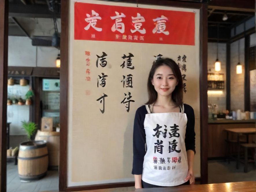 一位气质优雅的深圳中圈女孩,面带温婉笑容,身着时尚服饰,在奢华酒店大堂内,展现出自信与品味。