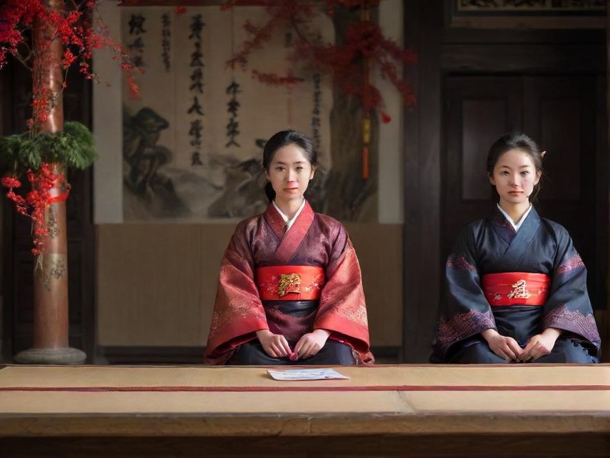 一处充满艺术气息的奢华会所大堂，复古情调的装饰与柔和灯光，营造出私密而尊贵的氛围。