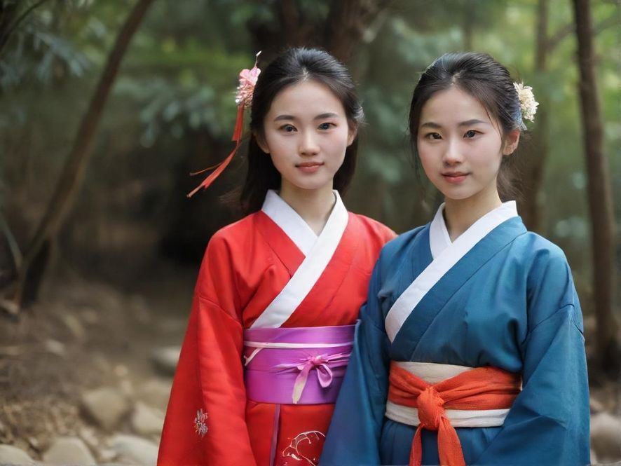 一位穿着时尚的年轻女性，在充满复古风情的东山口街头，微笑着看向镜头