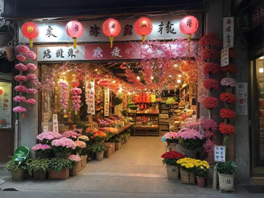 百花社区街角，阳光洒在咖啡店前，人们悠闲地坐着，享受慢节奏生活