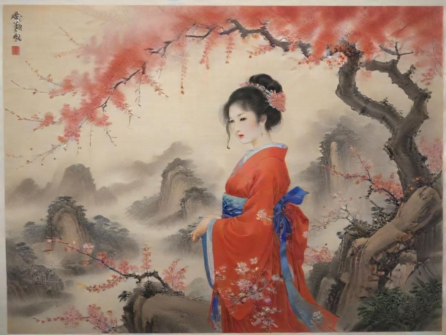 一群年轻人在佰花会花艺沙龙中制作精美花束